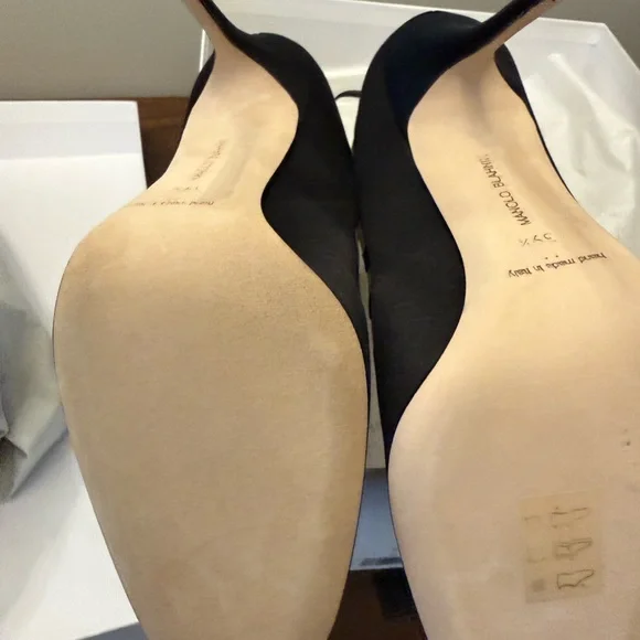 Manolo Blahnik Mukinka Ankle Boot | Black Polka Dot Mesh NEW Rare - Picture 7 of 9